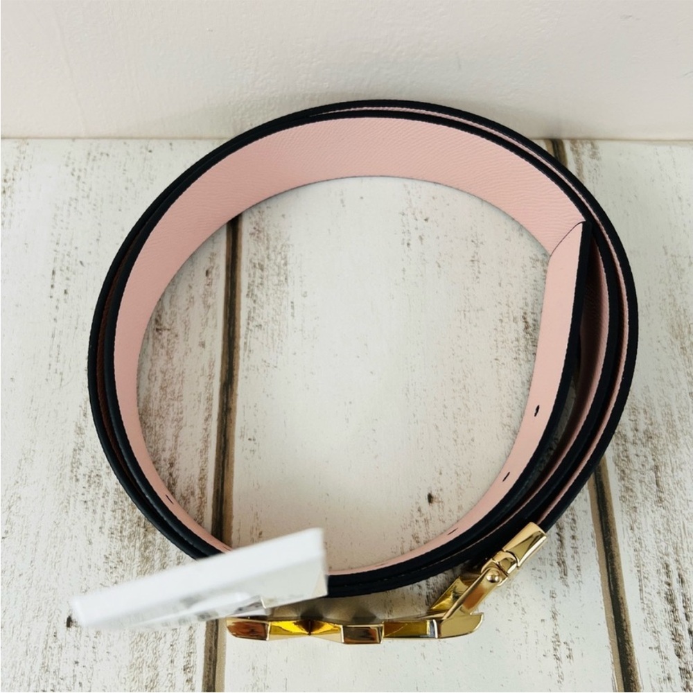 XL Michael Kors Women’s Twist Reversible Belt Brown Pink - Picture 3 of 9